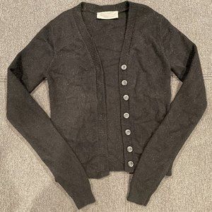 Everlane Luxe Merino Cardigan XXS Black